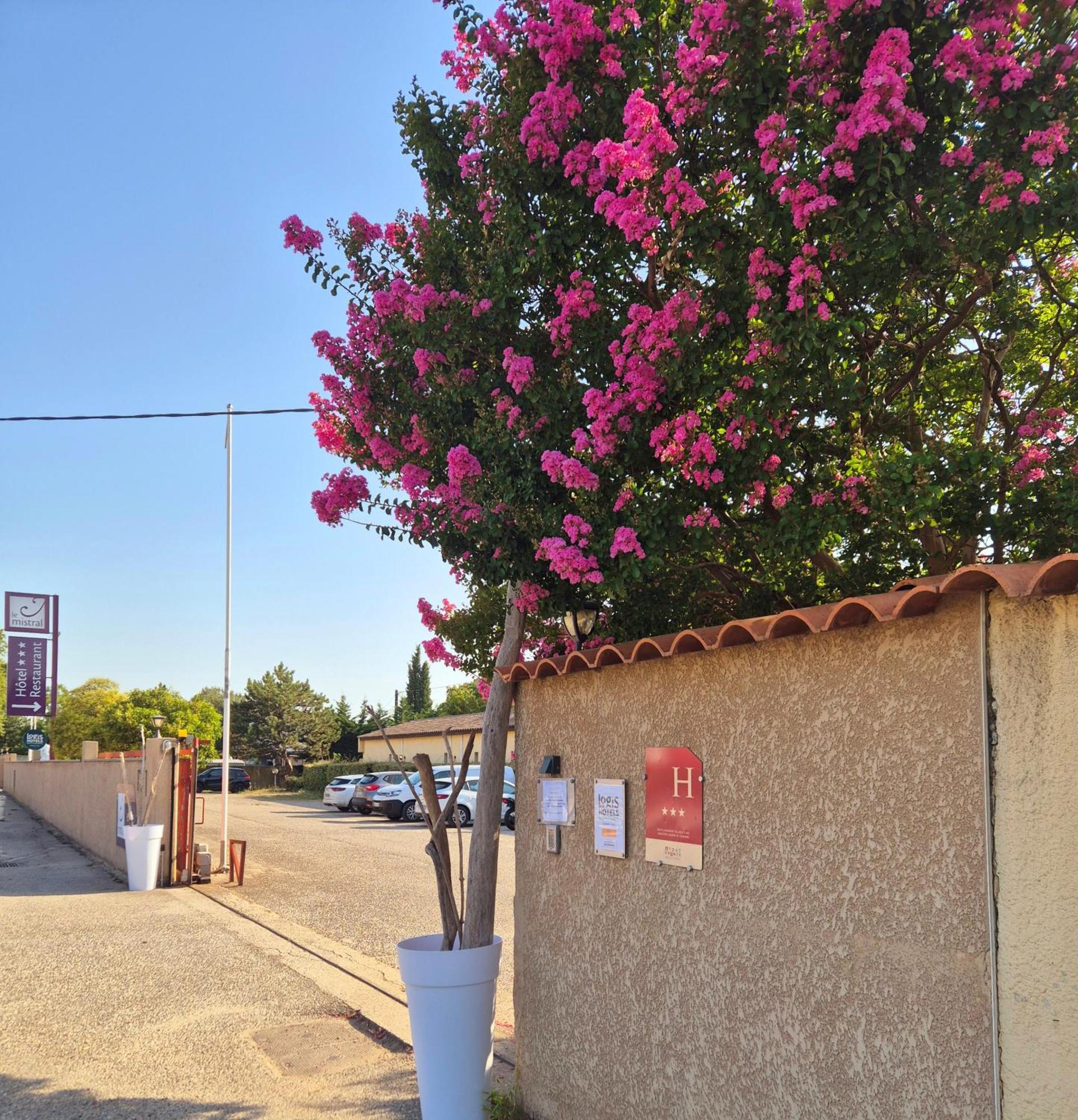 Hotel Logis Le Mistral - Montélimar Sud Châteauneuf-du-Rhône Exterior foto