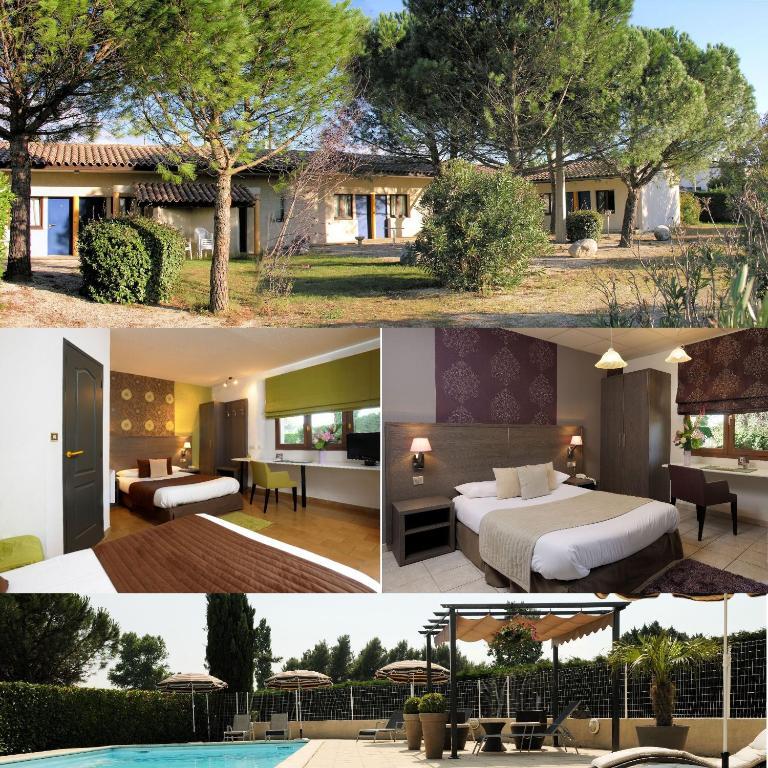 Hotel Logis Le Mistral - Montélimar Sud Châteauneuf-du-Rhône Exterior foto